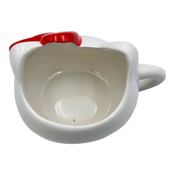 NEW Hello Kitty Head with Red Bow Large 18 oz Sculpted Ceramic Mug - Picture 3 of 4